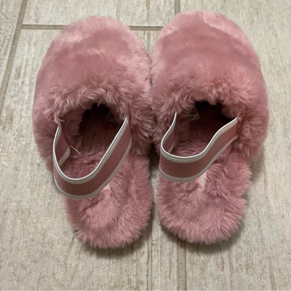 LAMO Girls Pink Shearling CARLA SLIPPERS Size M 12T - Picture 5 of 7